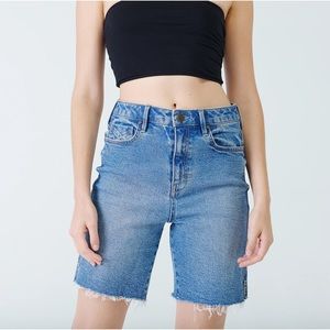 Unpublished Collection TESSA High Waist Mom Fit Biker Short in Havana